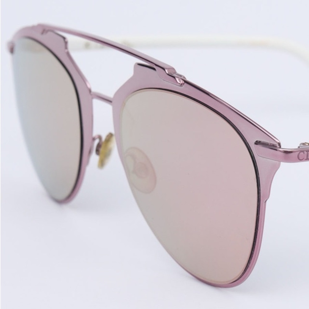 Dior Rounded Reflected M2Q0J Sunglasses Pink NWT - Picture 3 of 9
